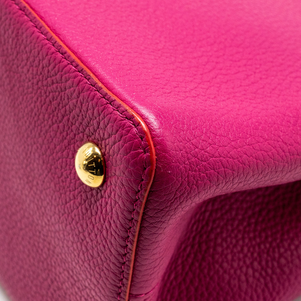 LOUIS VUITTON CAPUCINES GM TAURILLON PINK GHW