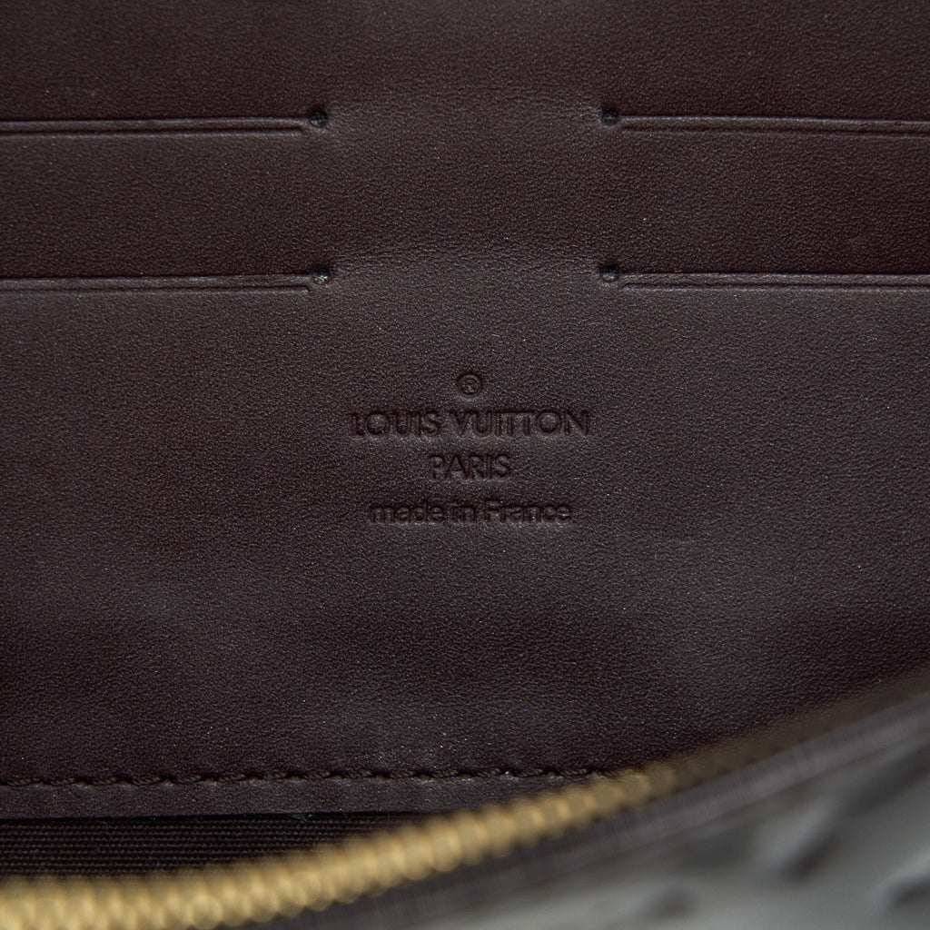 LOUIS VUITTON SUNSET BOULEVARDE SHOULDER BAG PATENT DARK RED GHW