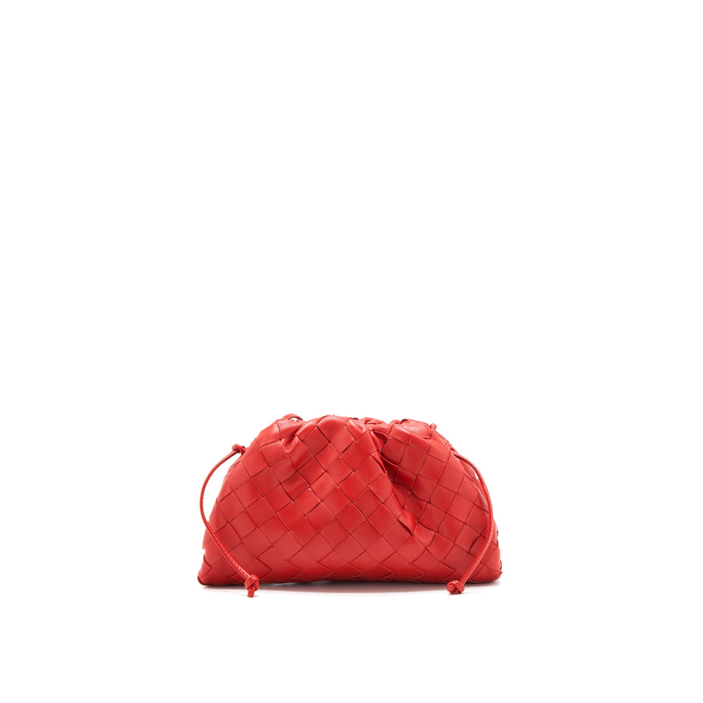 BOTTEG VENETA MINI POUCH RED