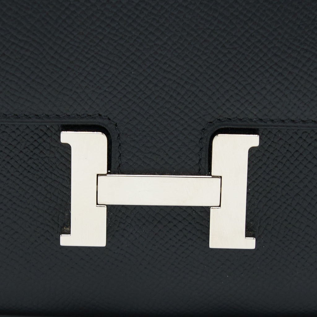 HERMES CONSTANCE WALLET EPSOM BLACK SHW