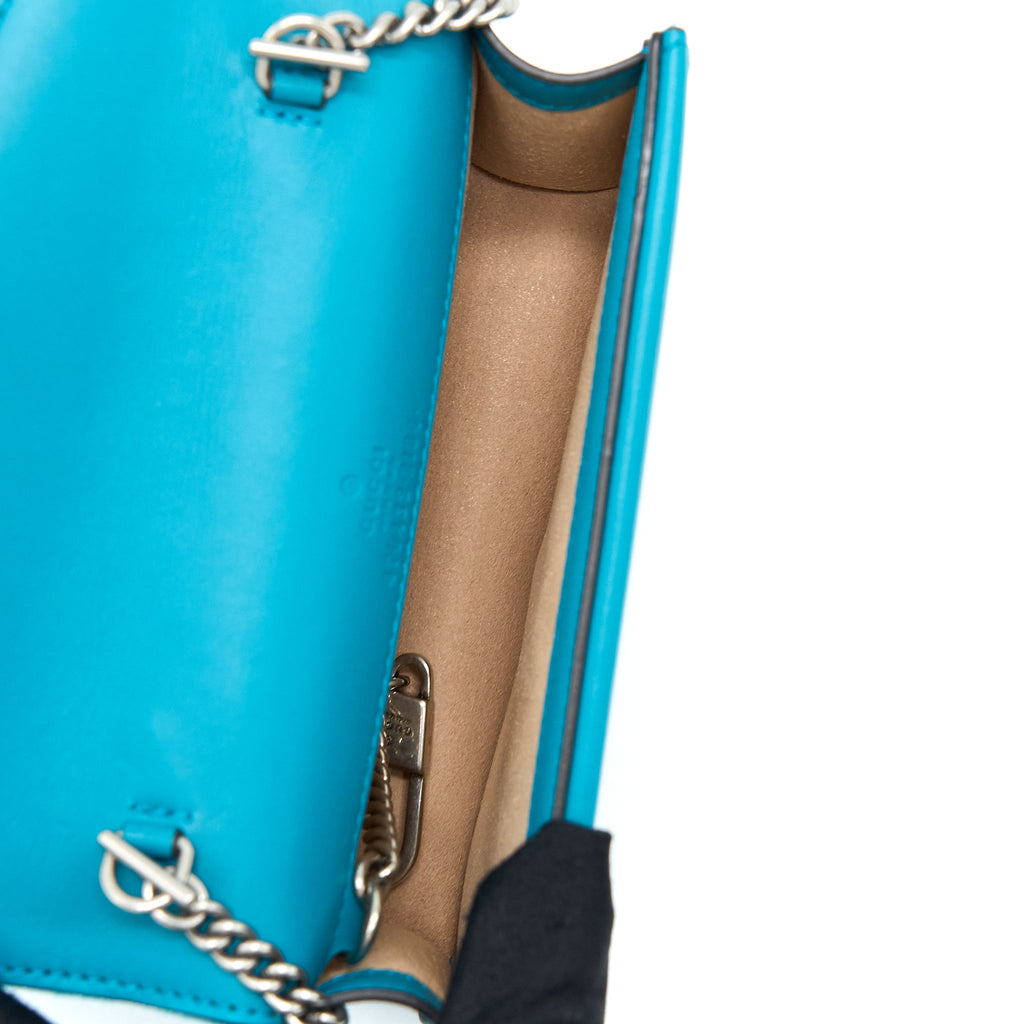 GUCCI SUPER MINI DIONYSUS BAG VELVET BLUE SHW
