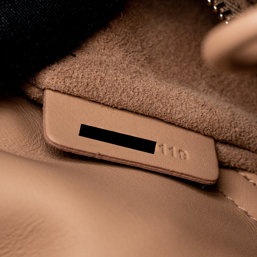 DIOR MINI LADY DIOR ULTRA MATTE CANNAGE CALFSKIN BLUSH WITH BLUSH HARDWARE