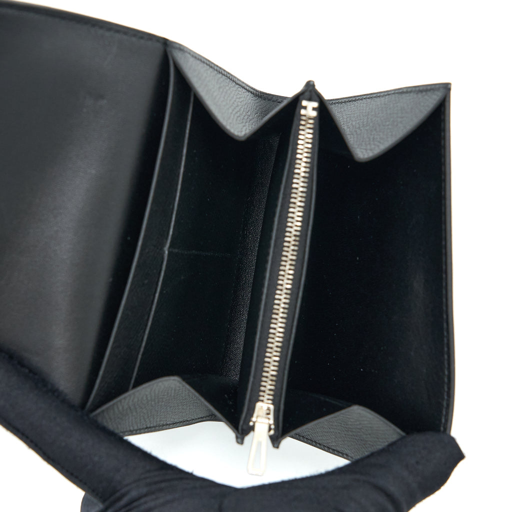 HERMES CONSTANCE WALLET EPSOM BLACK SHW