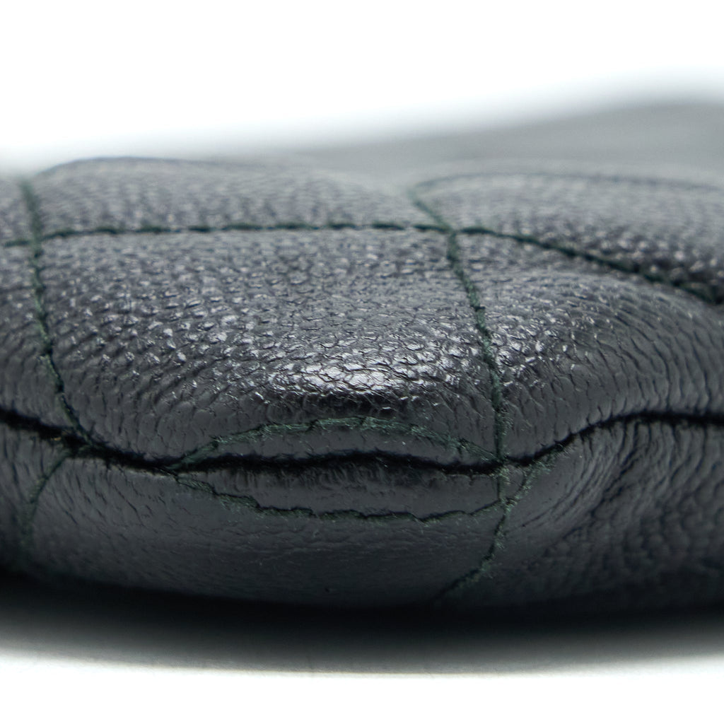 CHANEL BOY CLUTCH CAVIAR BLACK GHW