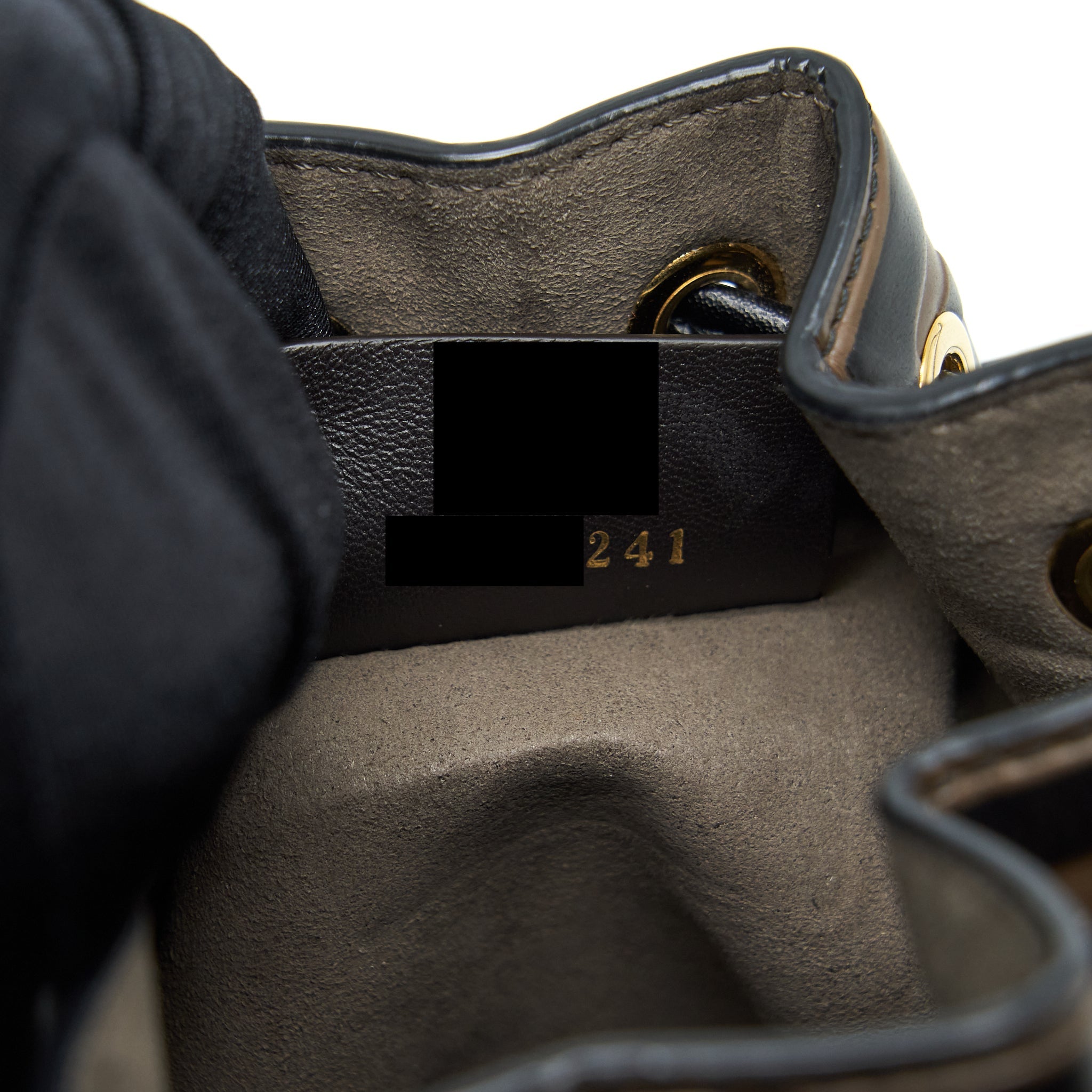 FENDI MON TRESOR MINI BUCKET BROWN GHW