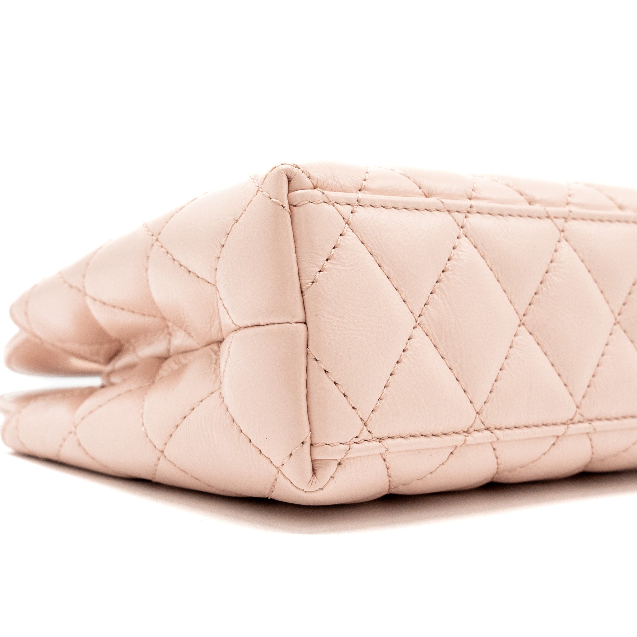 CHANEL 23K MINI SHOPPING TOTE CALFSKIN LIGHT PINK GHW(MICROCHIP)