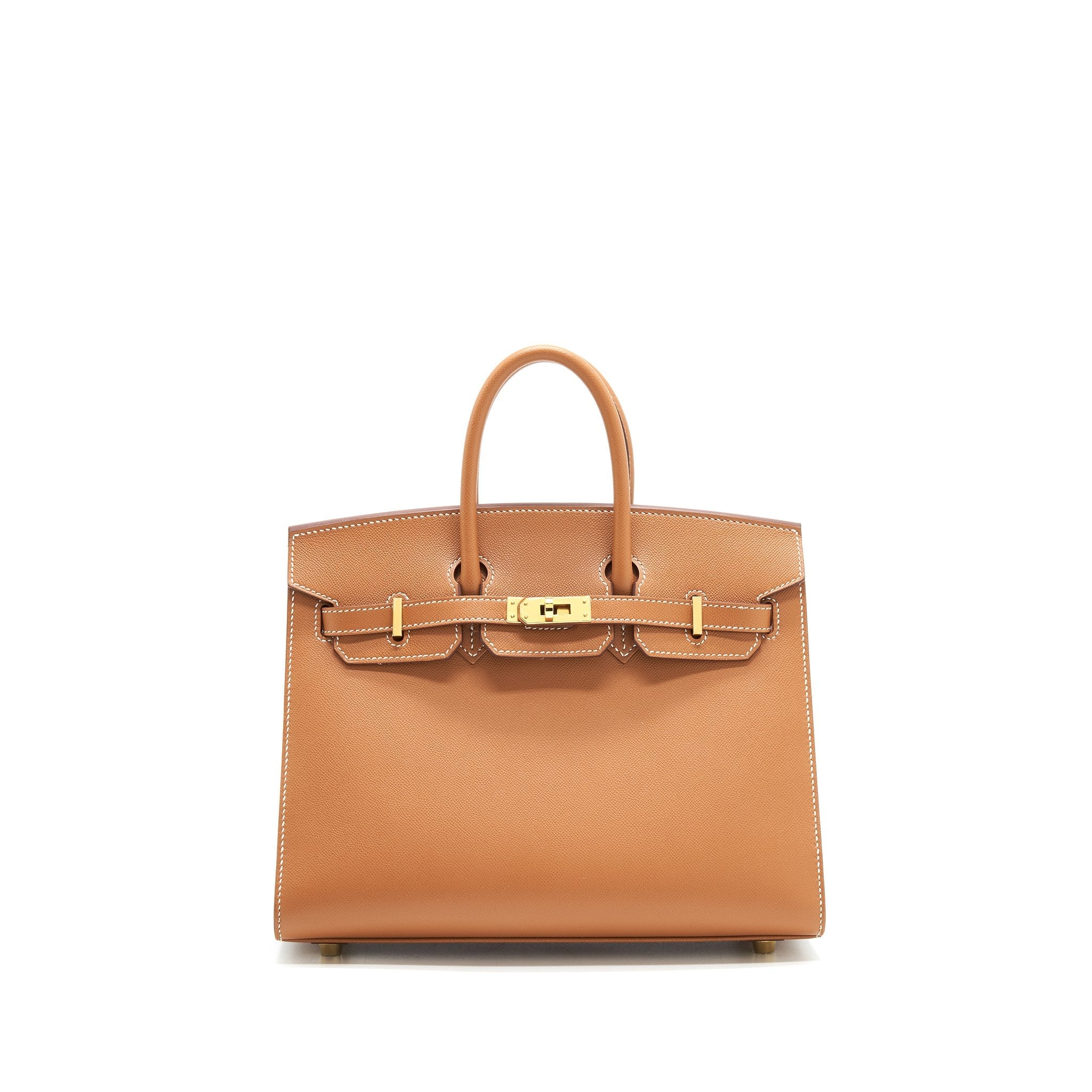 HERMES BIRKIN 25 SELLIER MADAME GOLD GHW