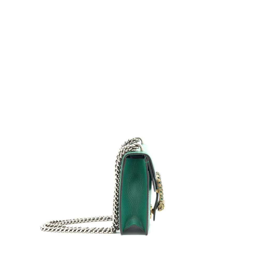 GUCCI MINI DIONYSUS BAG GREEN MULTI COLOUR HARDWARE