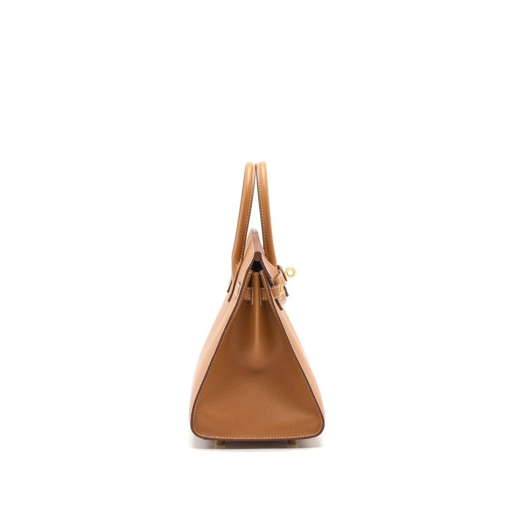 HERMES BIRKIN 25 SELLIER MADAME GOLD GHW