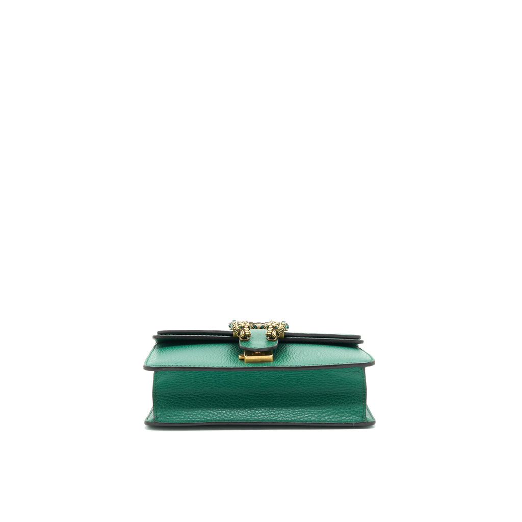 GUCCI MINI DIONYSUS BAG GREEN MULTI COLOUR HARDWARE