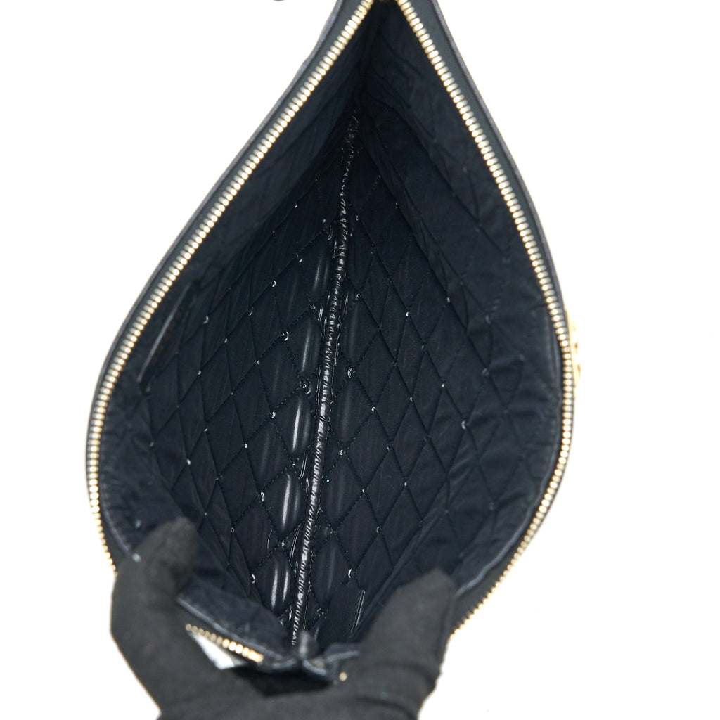 CHANEL BOY CLUTCH CAVIAR BLACK GHW