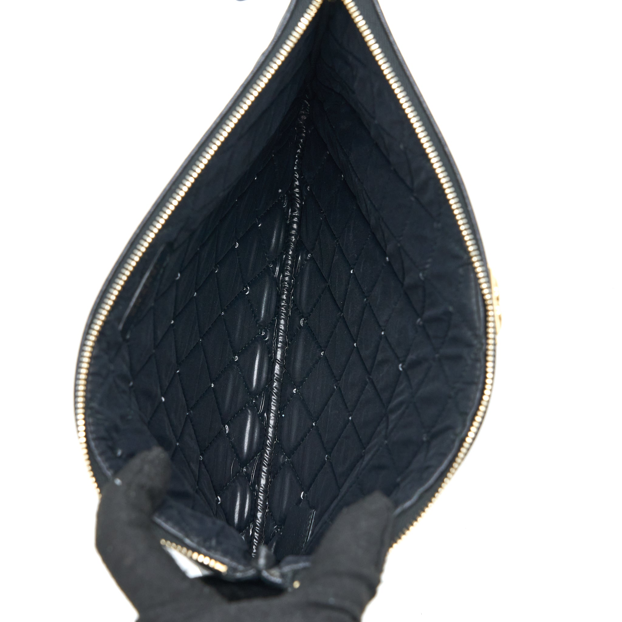 CHANEL BOY CLUTCH CAVIAR BLACK GHW