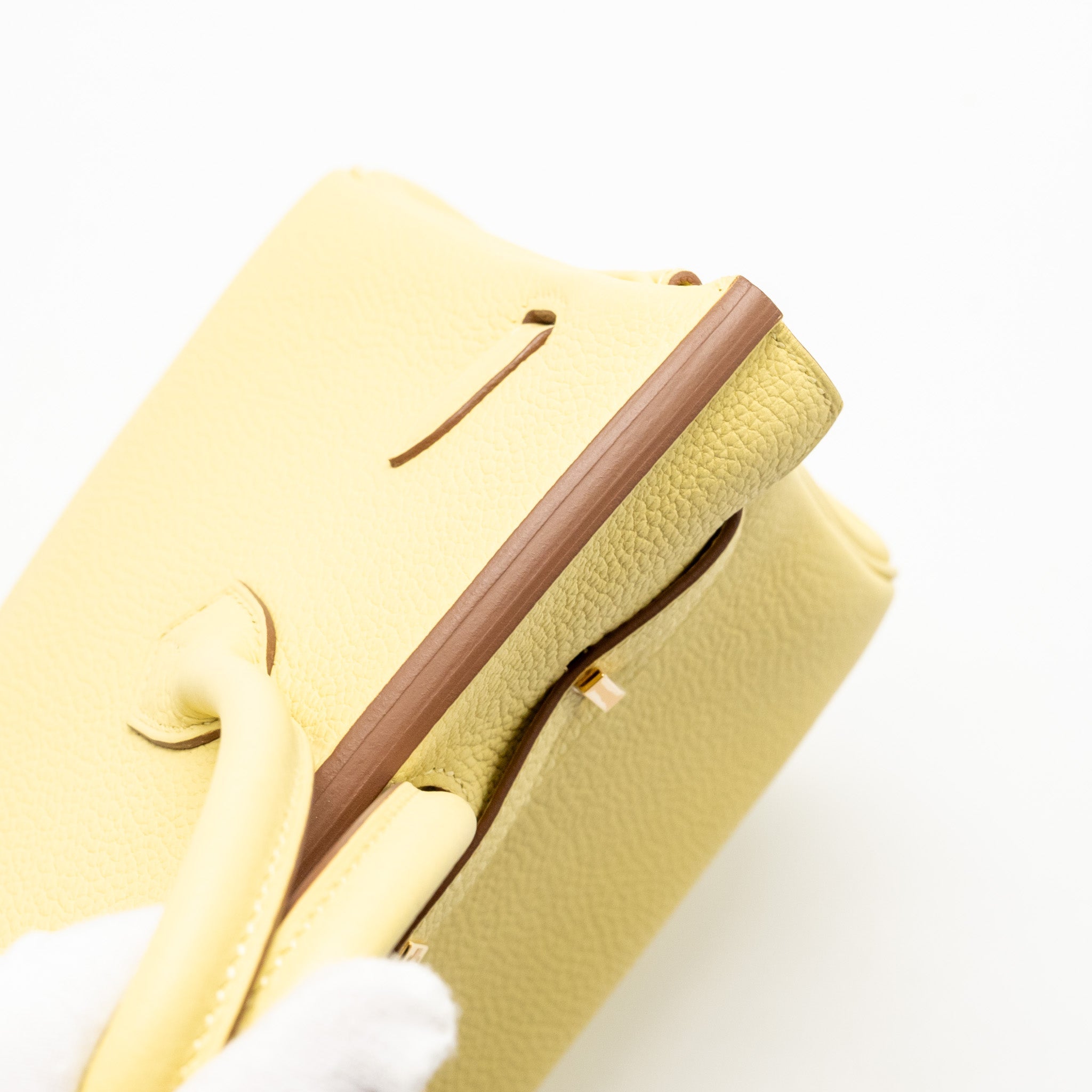 HERMES BIRKIN 25 TOGO 1Z JAUNE POUSSIN GHW