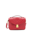 LOUIS VUITTON POCHETTE METIS LEATHER BAG RED