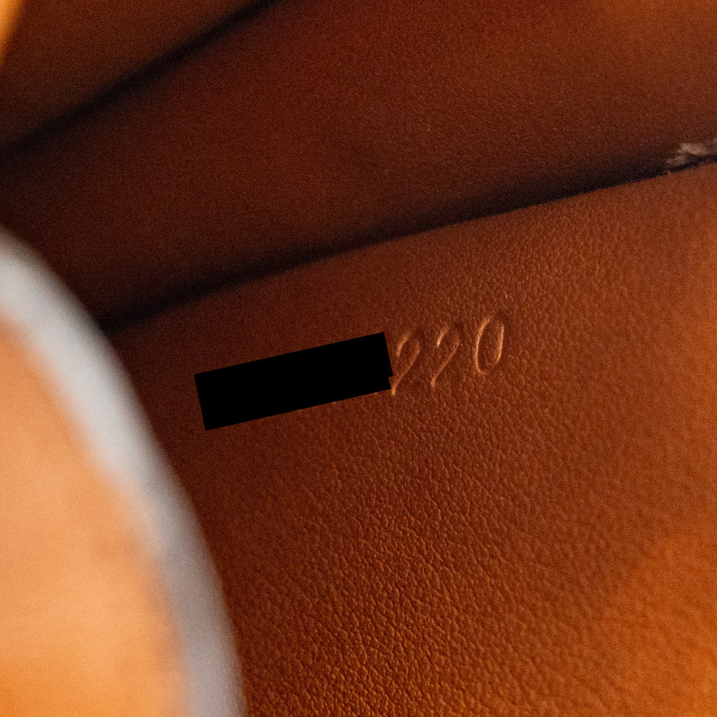 CELINE PHONE POUCH WITH FLAP TRIOMPHE CANVAS /LAMBSKIN TAN