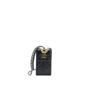 CHANEL 19 PHONE POUCH WITH CHAIN LAMBSKIN BLACK MULTICOLOUR HARDWARE