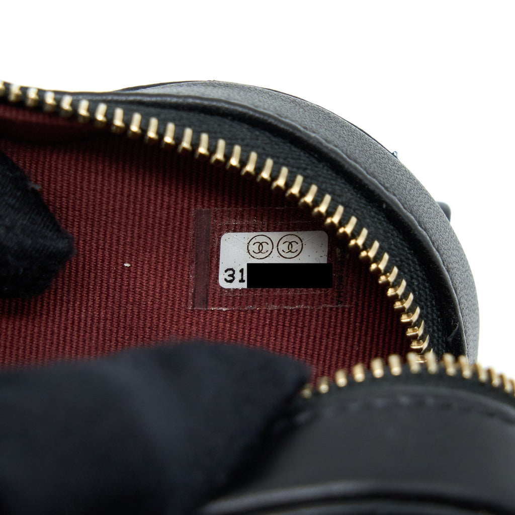 CHANEL 22S HEART BELT BAG LAMBSKIN BLACK LGHW