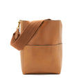 CELINE SANGLE BUCKET BAG BROWN GHW