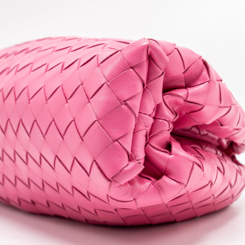 BOTTEGA VENETA INTRECCIATO POUCH LEATHER PINK SHW