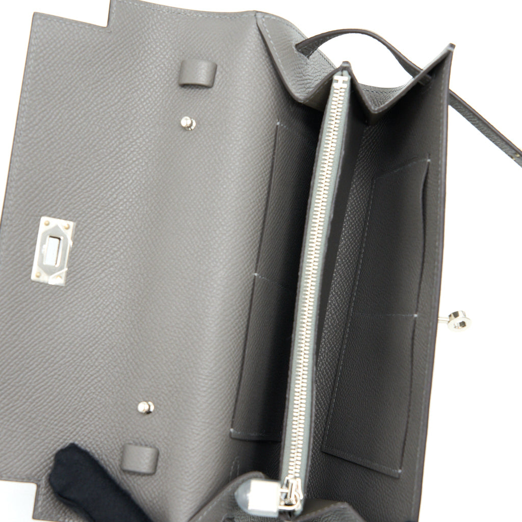 HERMES KELLY TO GO EPSOM GRIS MEYER SHW