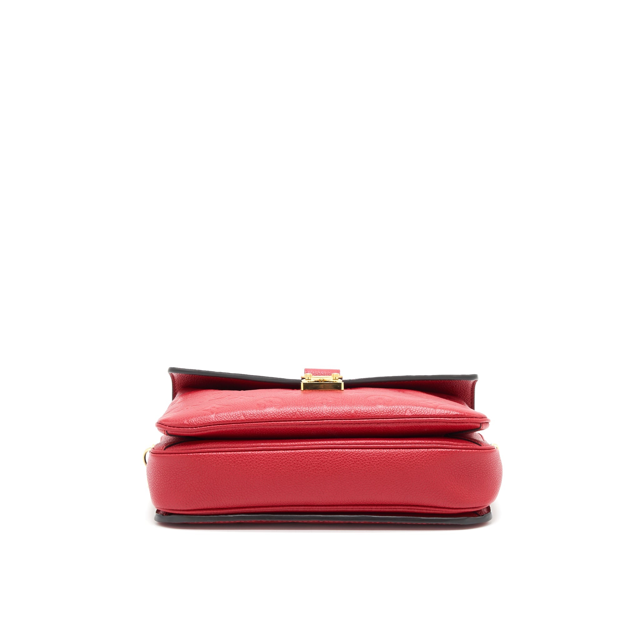 LOUIS VUITTON POCHETTE METIS LEATHER BAG RED