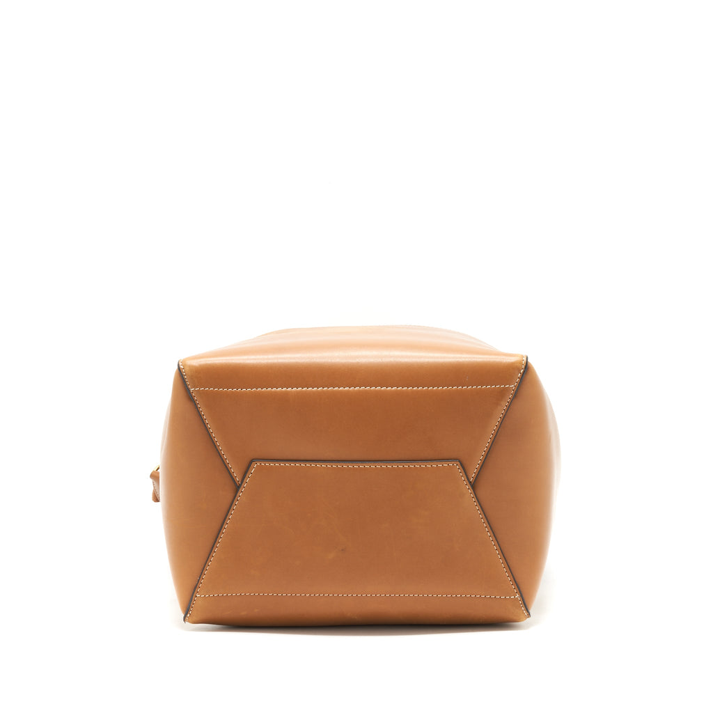 CELINE SANGLE BUCKET BAG BROWN GHW
