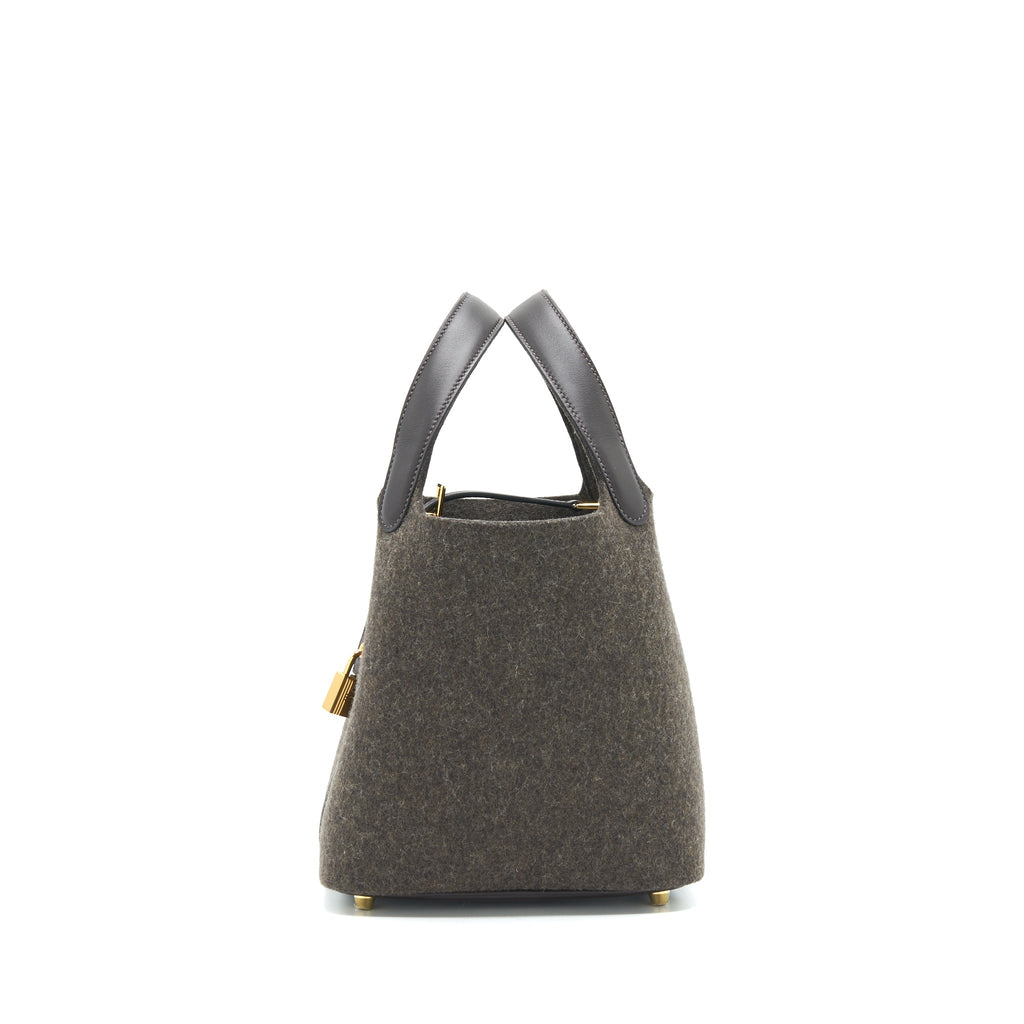 HERMES FELT PICOTIN 18 LOCK BAG GHW