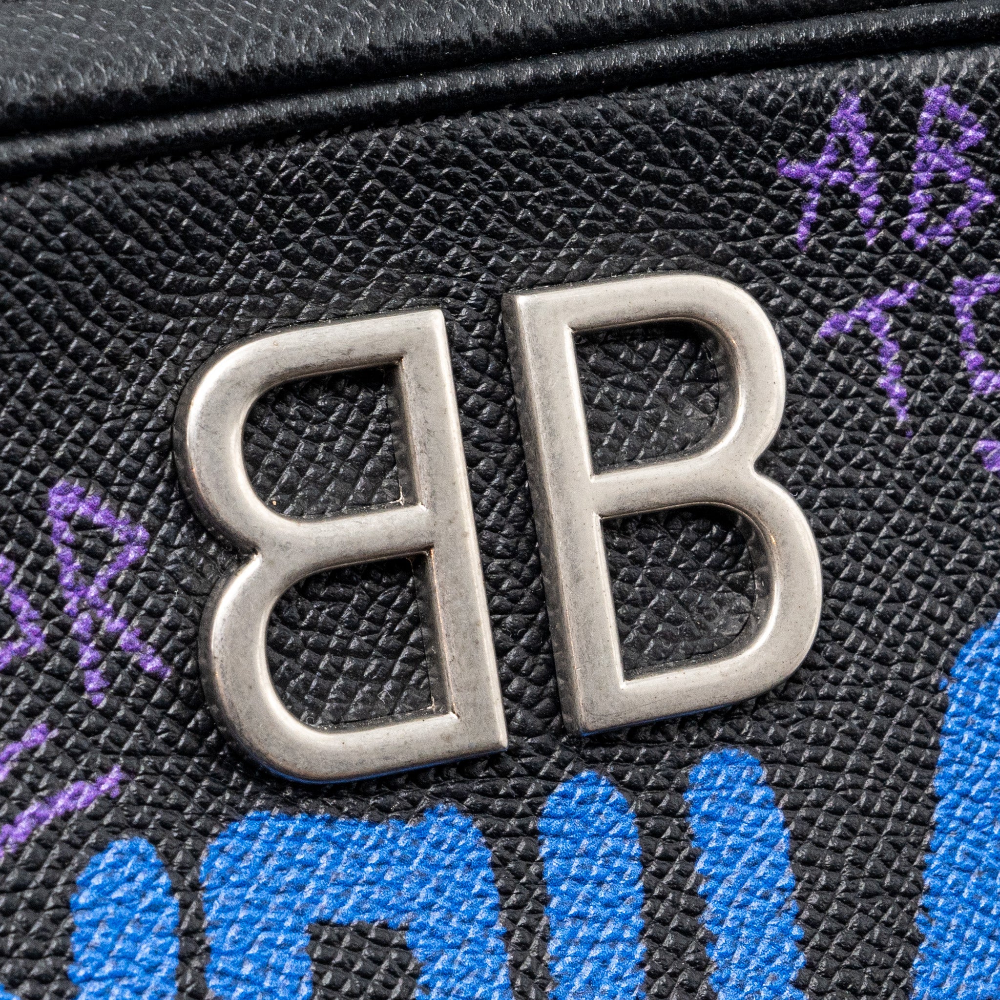 BALENCIAGA BB CAMERA BAG LEATHER BLACK/MULTICOLOUR SHW