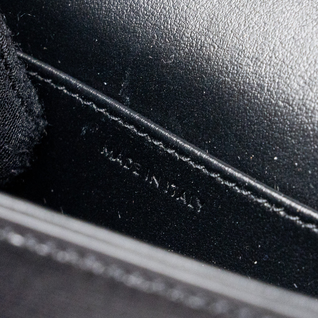 CELINE CLAUDE SHINY CALFSKIN BLACK GHW