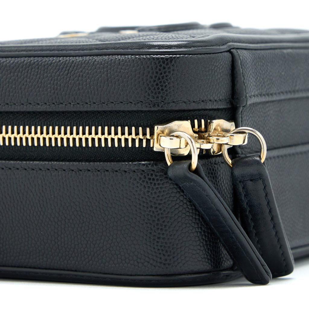 CHANEL FILIGREE VANITY CASE CAVIAR BLACK GHW