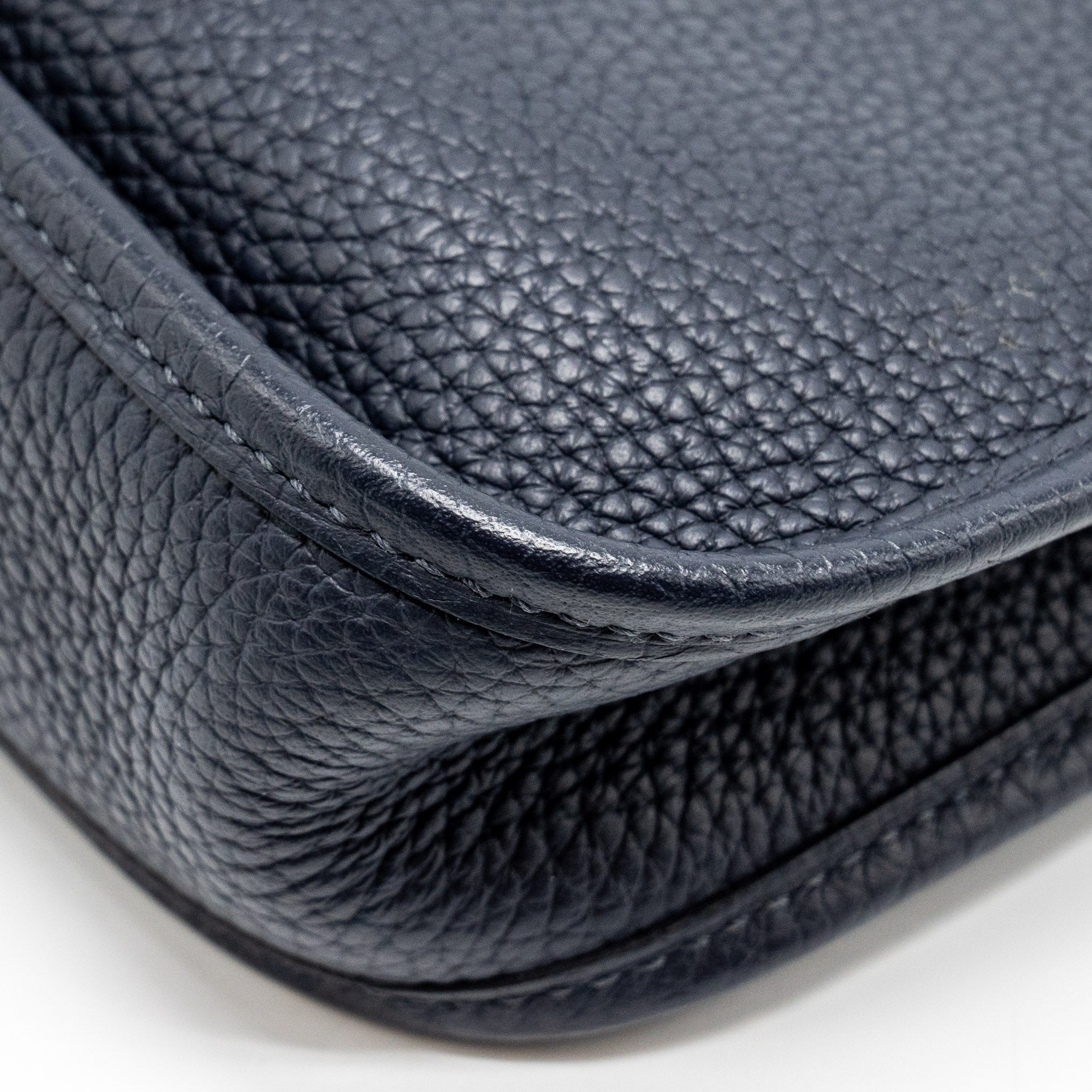HERMES MINI EVELYN CLEMENCE BLUE NUIT GHW