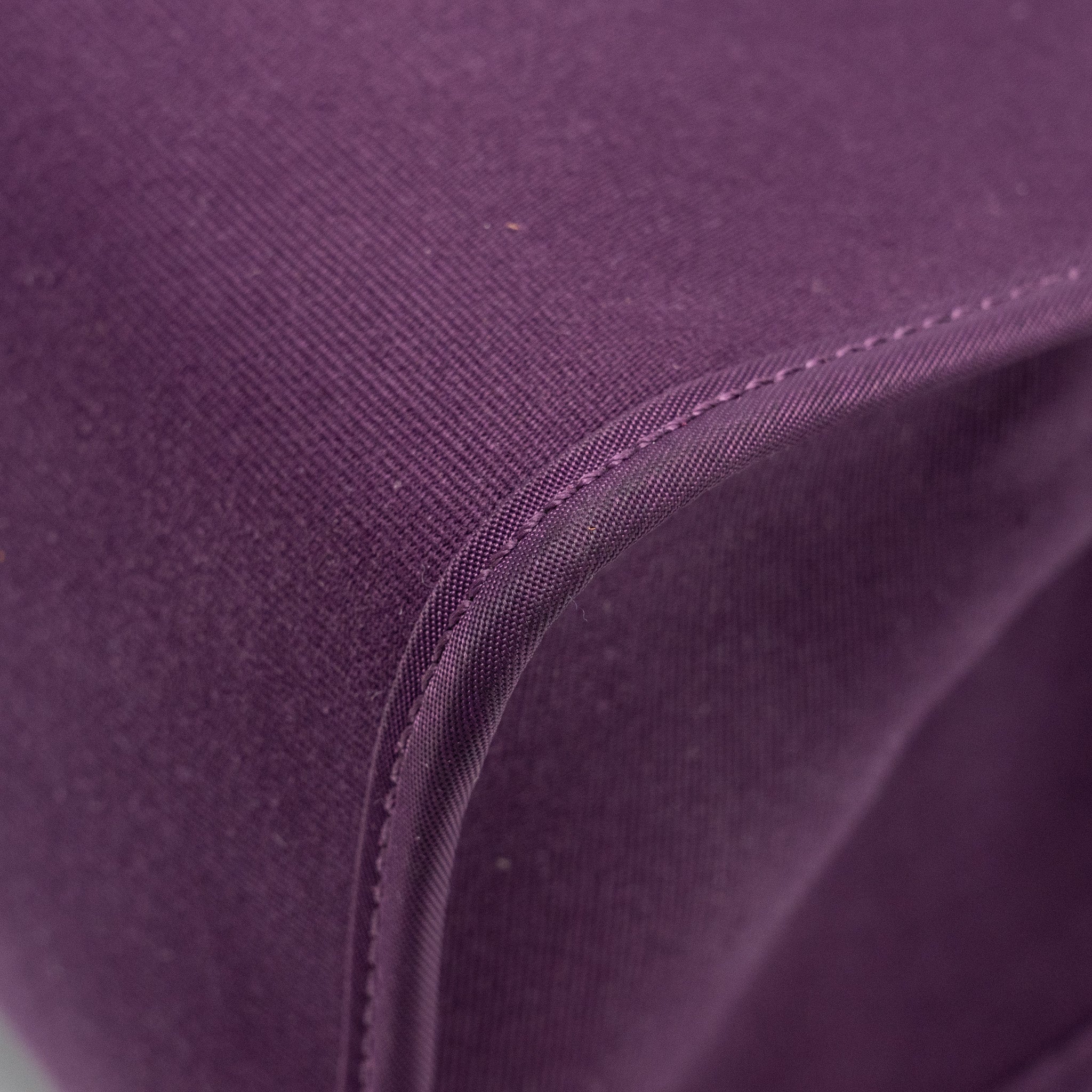 HERMES HERBAG 31 ZIP BAG CANVAS / HUNTER LEATHER CASSIS PURPLE SHW