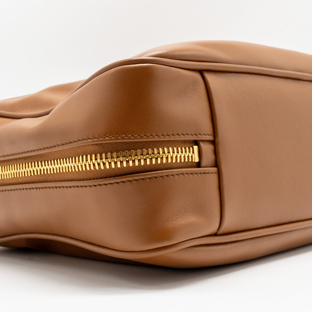 MIU MIU LARGE BEAU BAG CALFSKIN COGNAC GHW