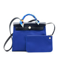 HERMES HERBAG ZIP 31 BAG BLUE ELECTRIC/ BLUE INDIGO WITH TWILLY