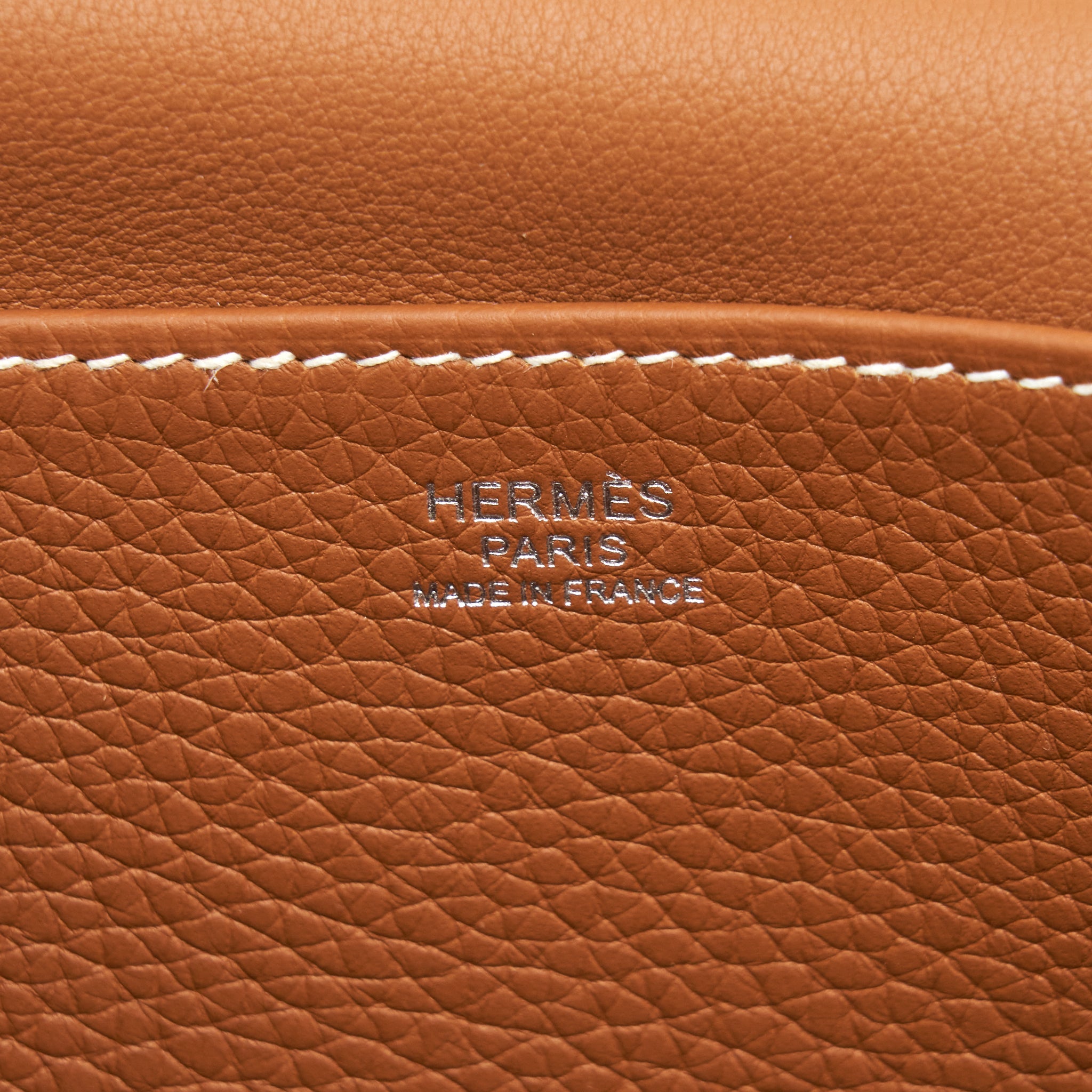 HERMES HALZAN 25 BAG CLEMENCE GOLD SHW