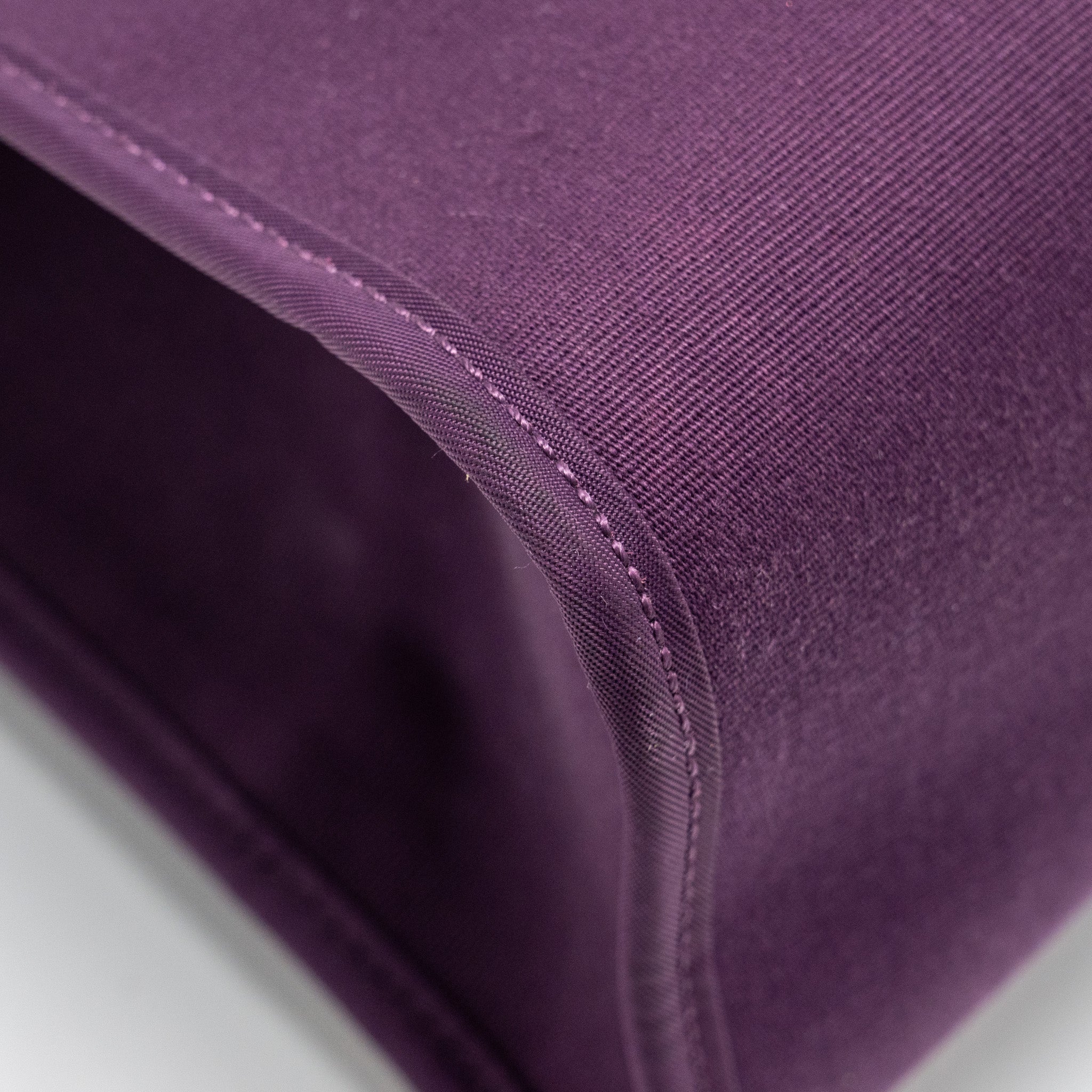 HERMES HERBAG 31 ZIP BAG CANVAS / HUNTER LEATHER CASSIS PURPLE SHW