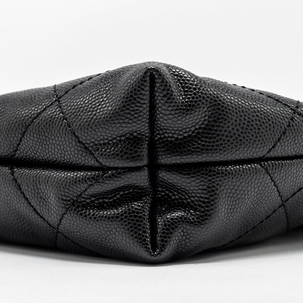 CHANEL MINI 22 BAG CAVIAR BLACK GHW (MICROCHIP)