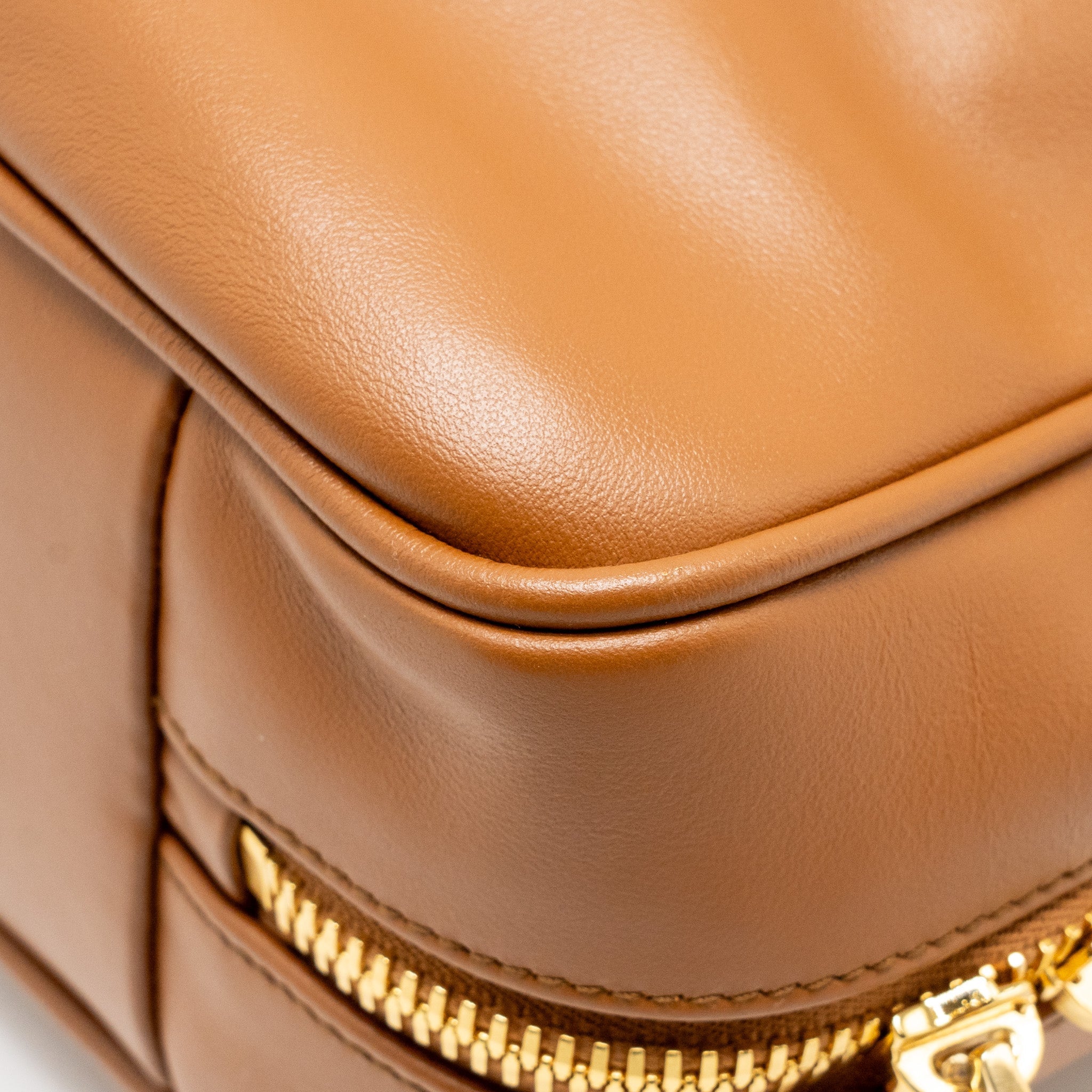 MIU MIU LARGE BEAU BAG CALFSKIN COGNAC GHW