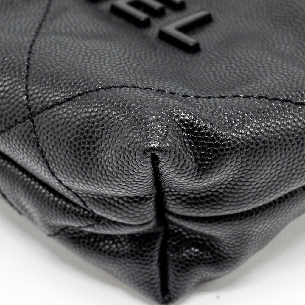 CHANEL MINI 22 BAG CAVIAR BLACK GHW (MICROCHIP)