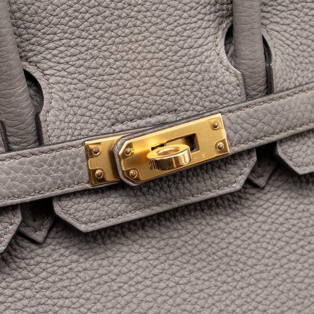 HERMES BIRKIN 25 TOGO GRIS ETAIN RGHW