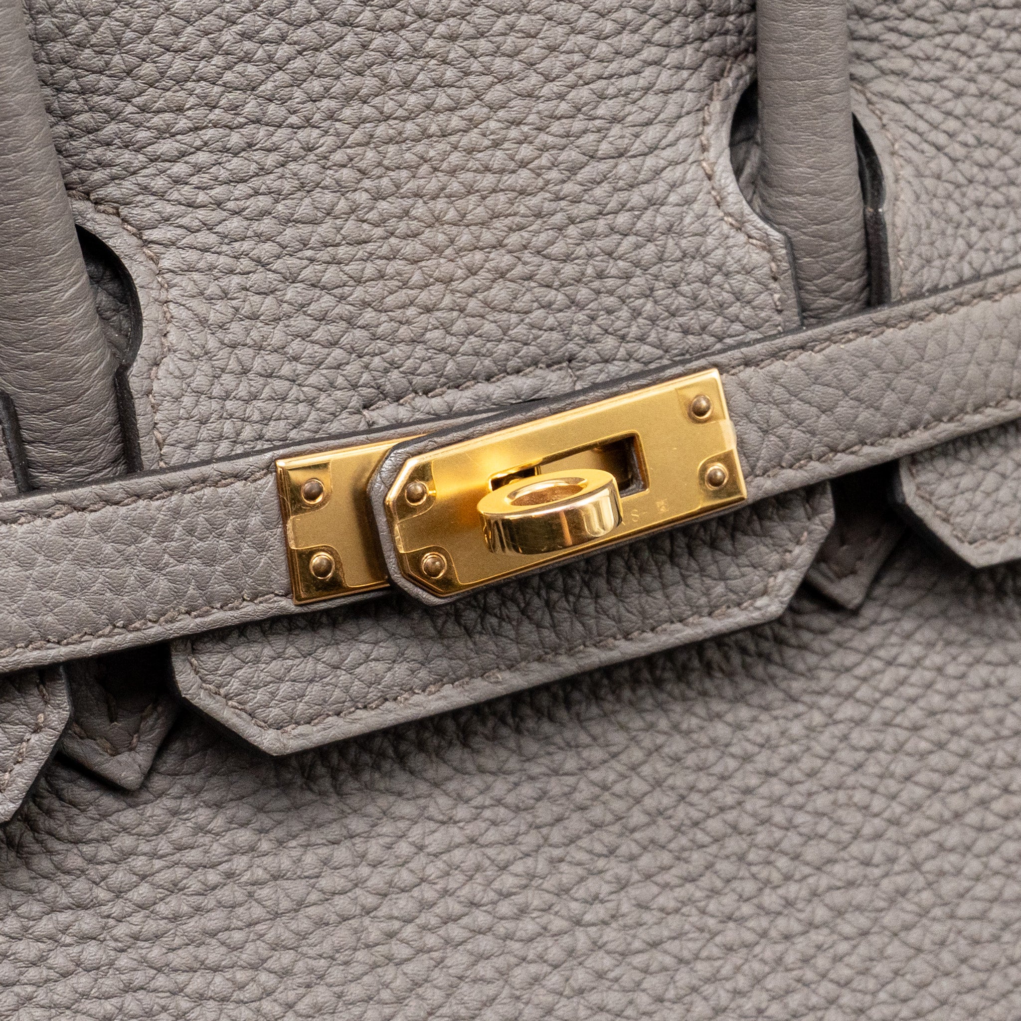 HERMES BIRKIN 25 TOGO GRIS ETAIN RGHW