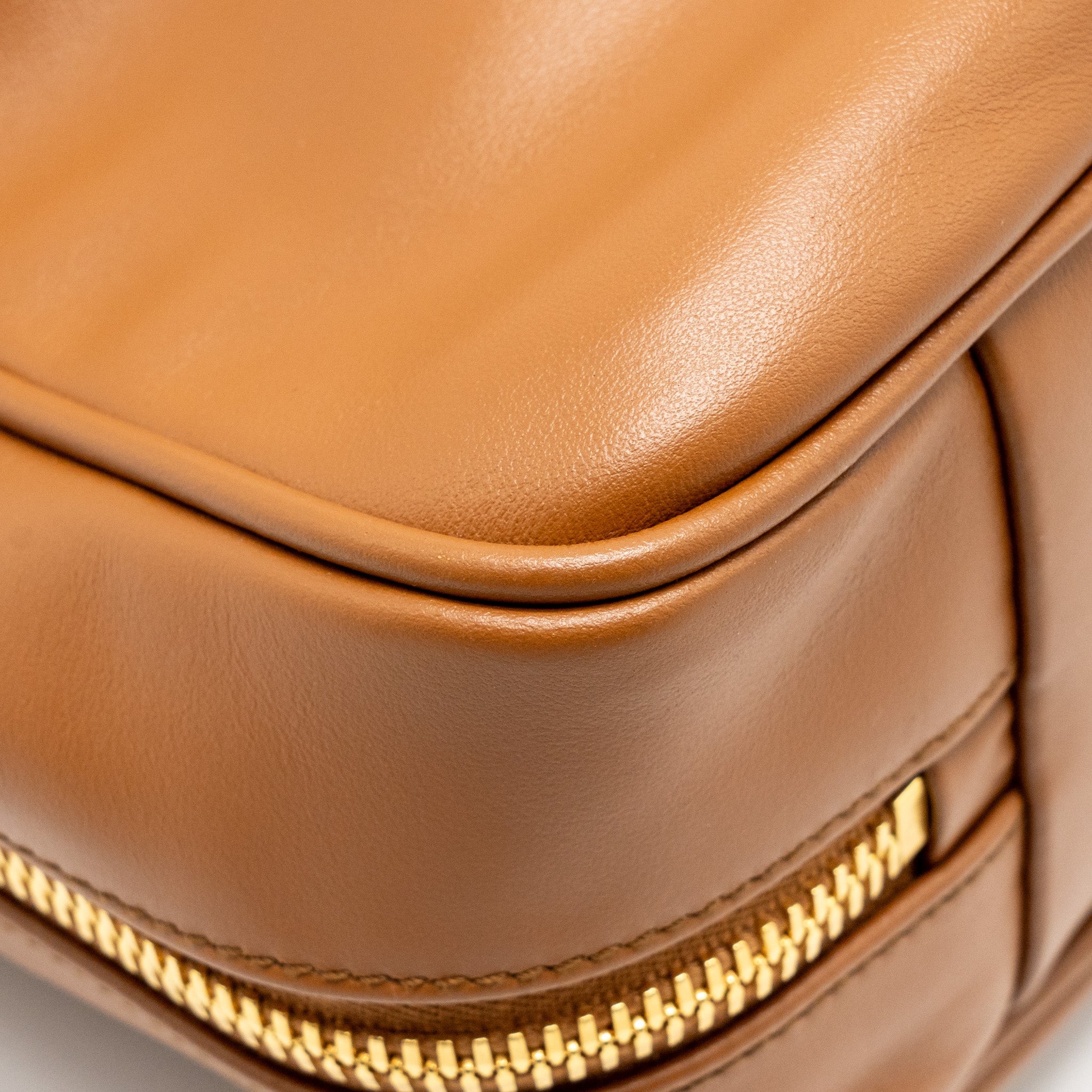 MIU MIU LARGE BEAU BAG CALFSKIN COGNAC GHW