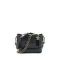 CHANEL SMALL HOBO GABRIELLE CALFSKIN BLACK GHW