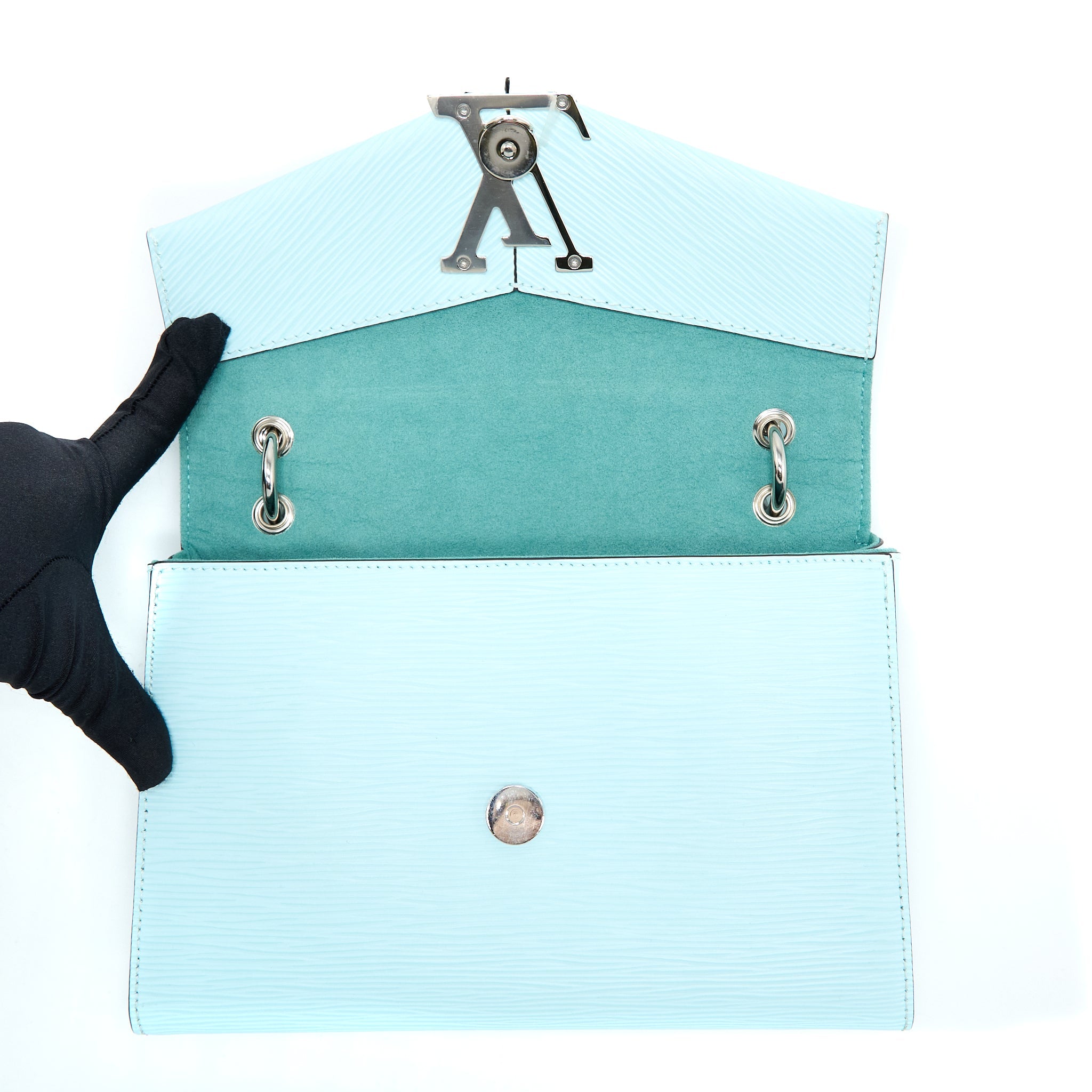 LOUIS VUITTON POCHETTE GRENELLE EPI LIGHT BLUE SHW