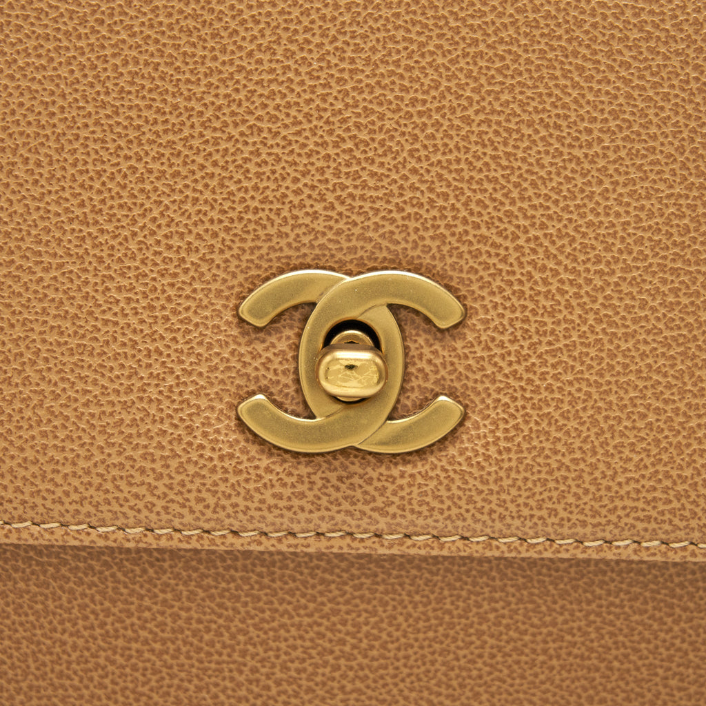 CHANEL VINTAGE BAG IN BROWN GHW