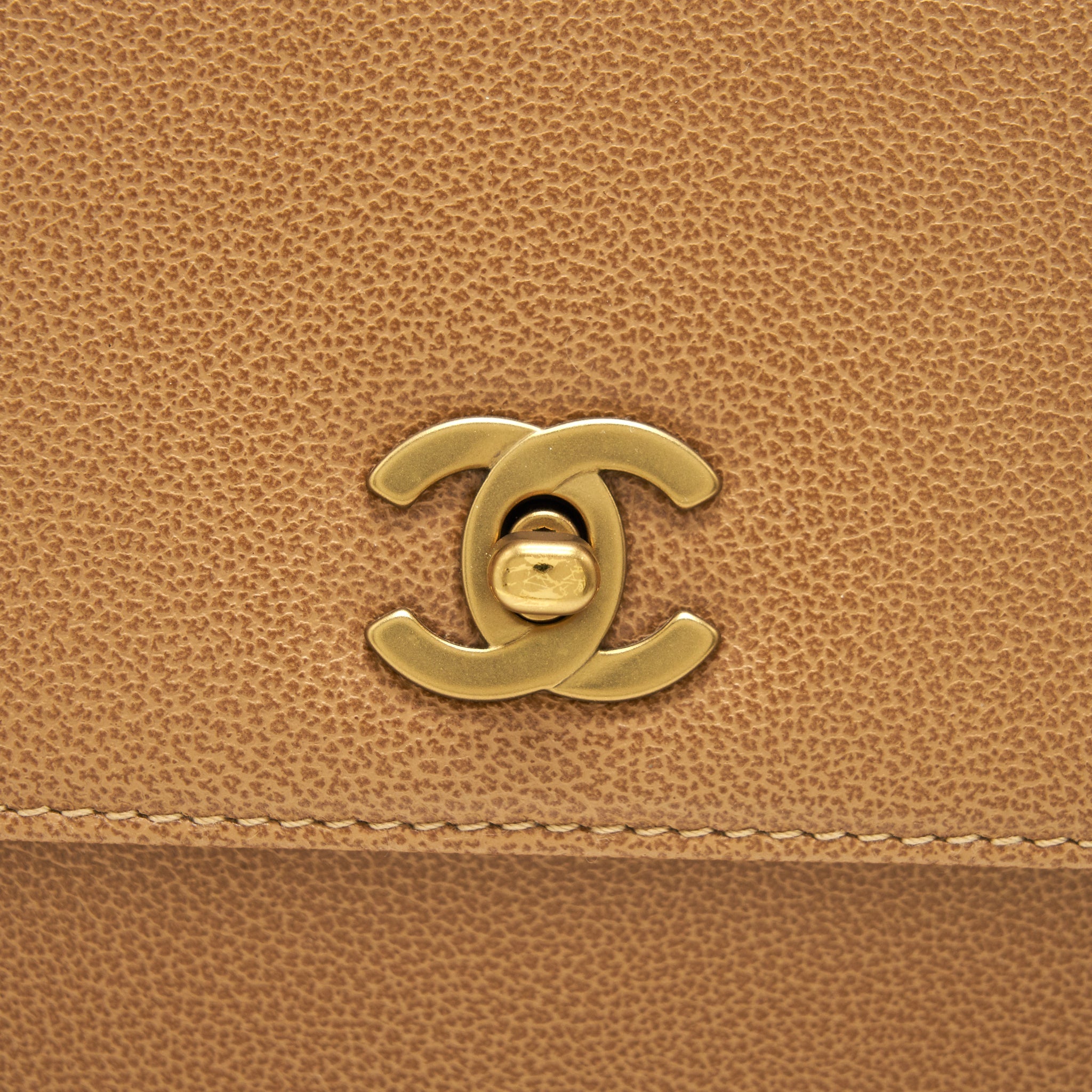 CHANEL VINTAGE BAG IN BROWN GHW