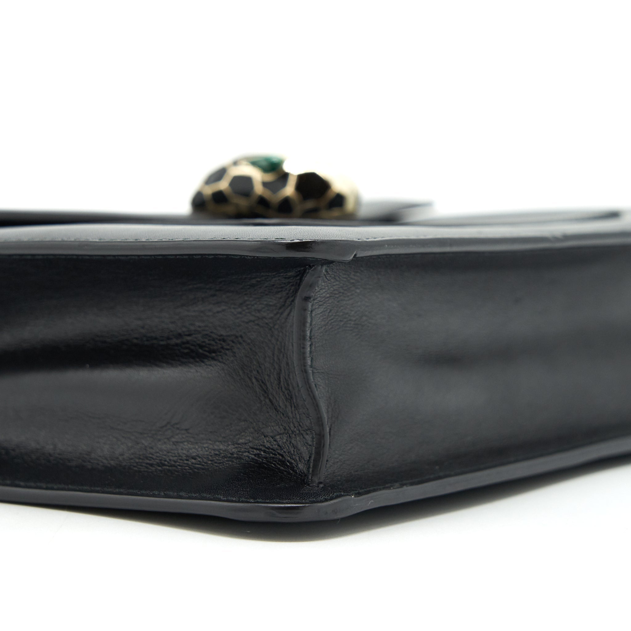 BVLGARI SERPENTI FOREVER FLAP BAG LARGE BLACK GHW