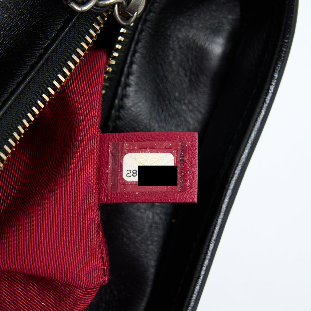 CHANEL SMALL GABRIELLE HOBO BAG CALFSKIN BLACK WITH MULTICOLOUR HARDWARE