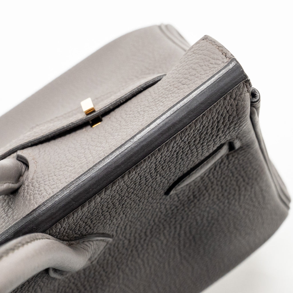 HERMES BIRKIN 25 TOGO GRIS ETAIN RGHW