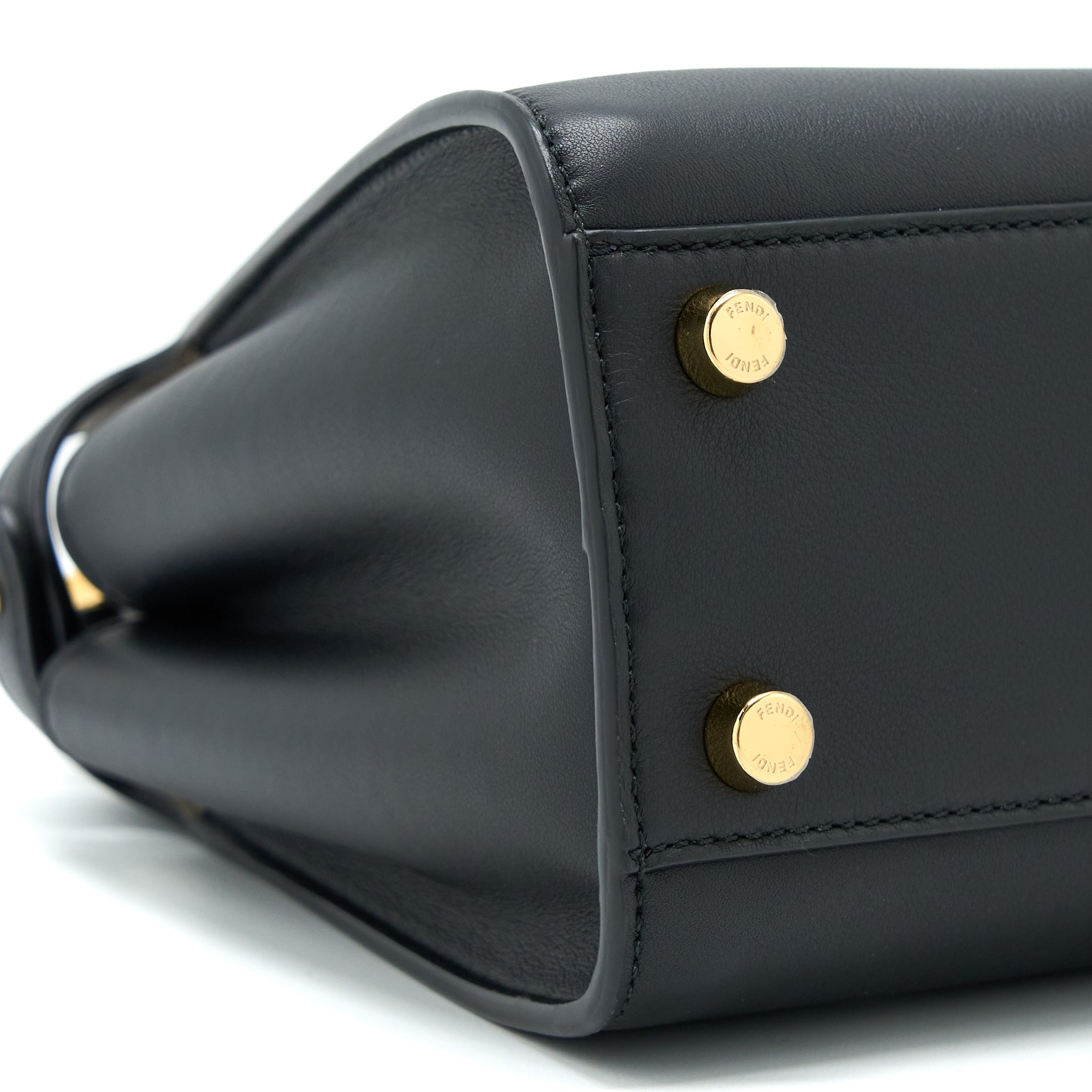 FENDI SMALL PEEKABOO ICONIC BAG CALFSKIN BLACK GHW